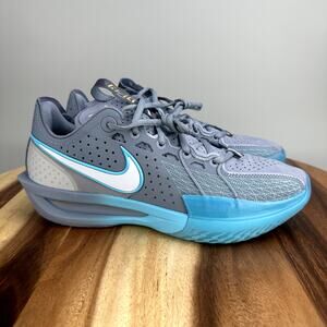 Nike Air Zoom GT Cut 3 Ashen Slate Men's Size 9 Basketball DV2913-402 Gray Blue